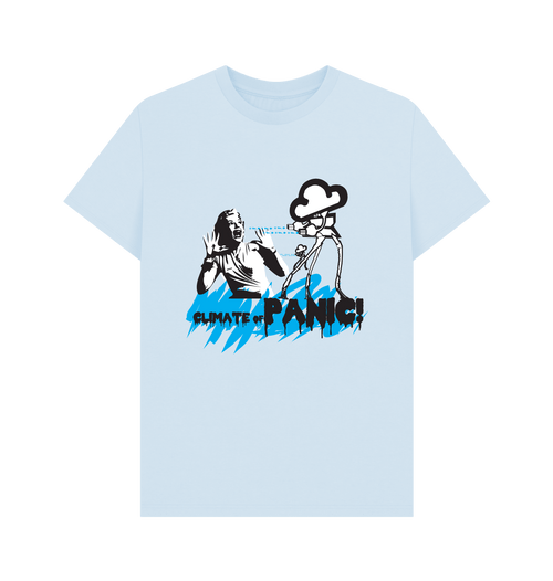 Sky Blue Printed T-shirt Front