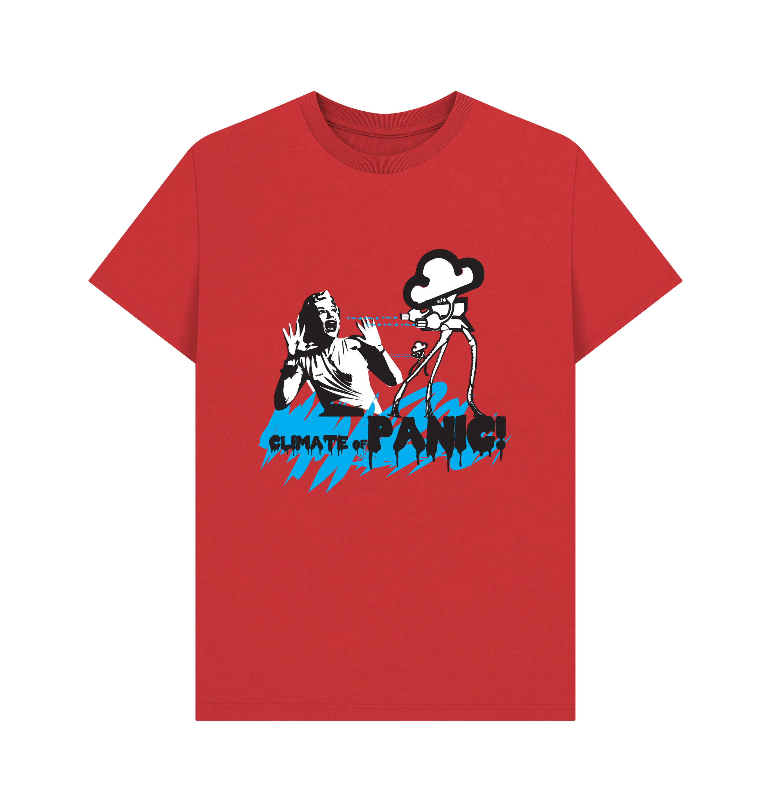 Red Printed T-shirt Front